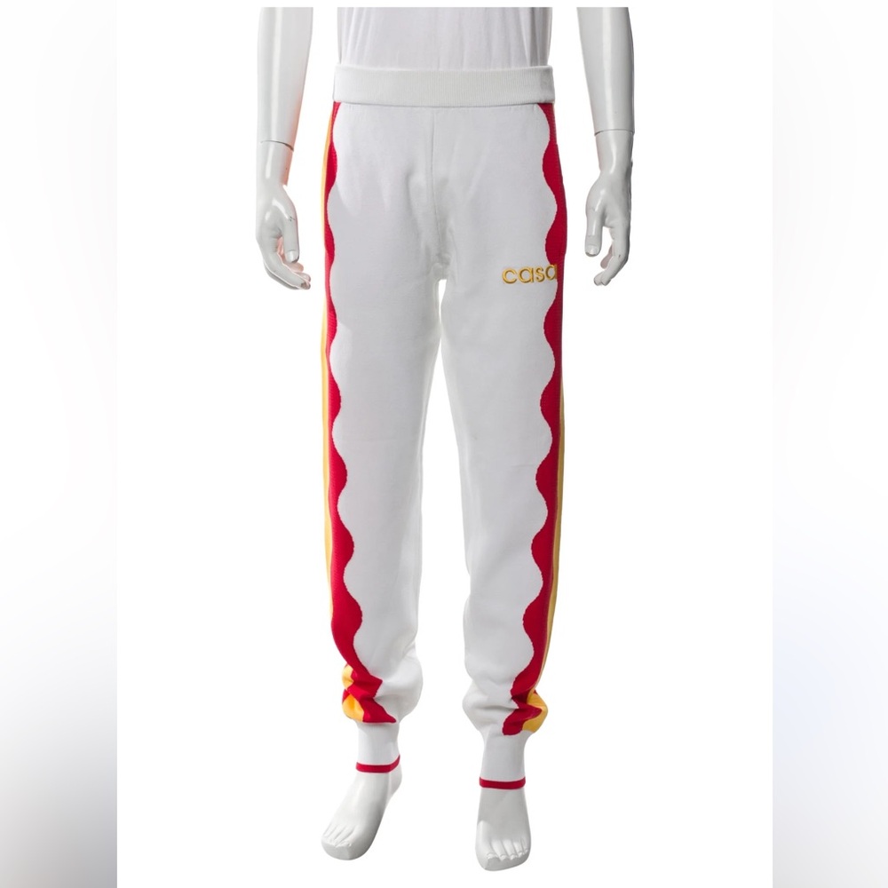 Casablanca Men’s Squiggle Side Stripe Track Sweatpants